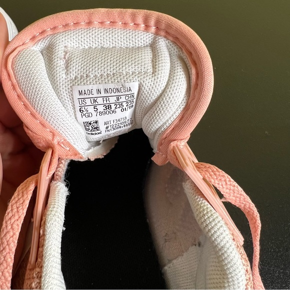 Women’s Adidas Adiwear Ortholite Cloudfoam Running Shoes Peach Pink - Picture 12 of 12